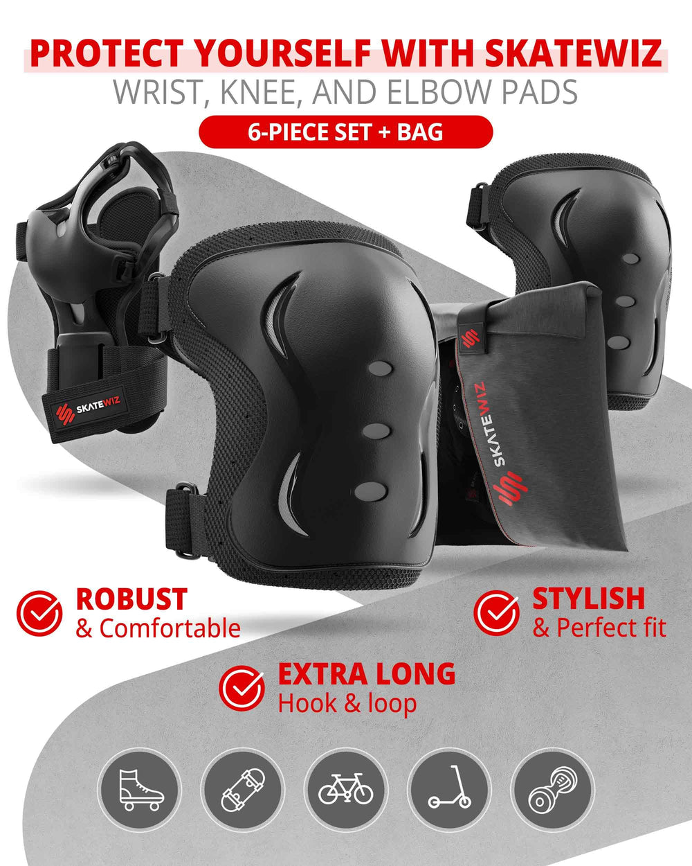 SKATEWIZ inner foam detail highlights cushioning for shock absorption