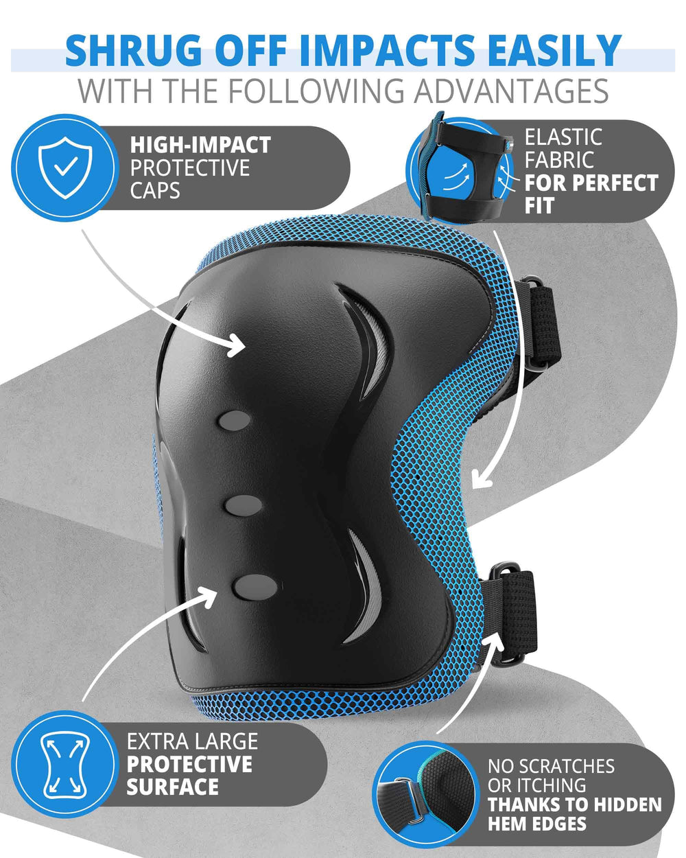 SKATEWIZ pads worn under clothing demonstrating discreet protection