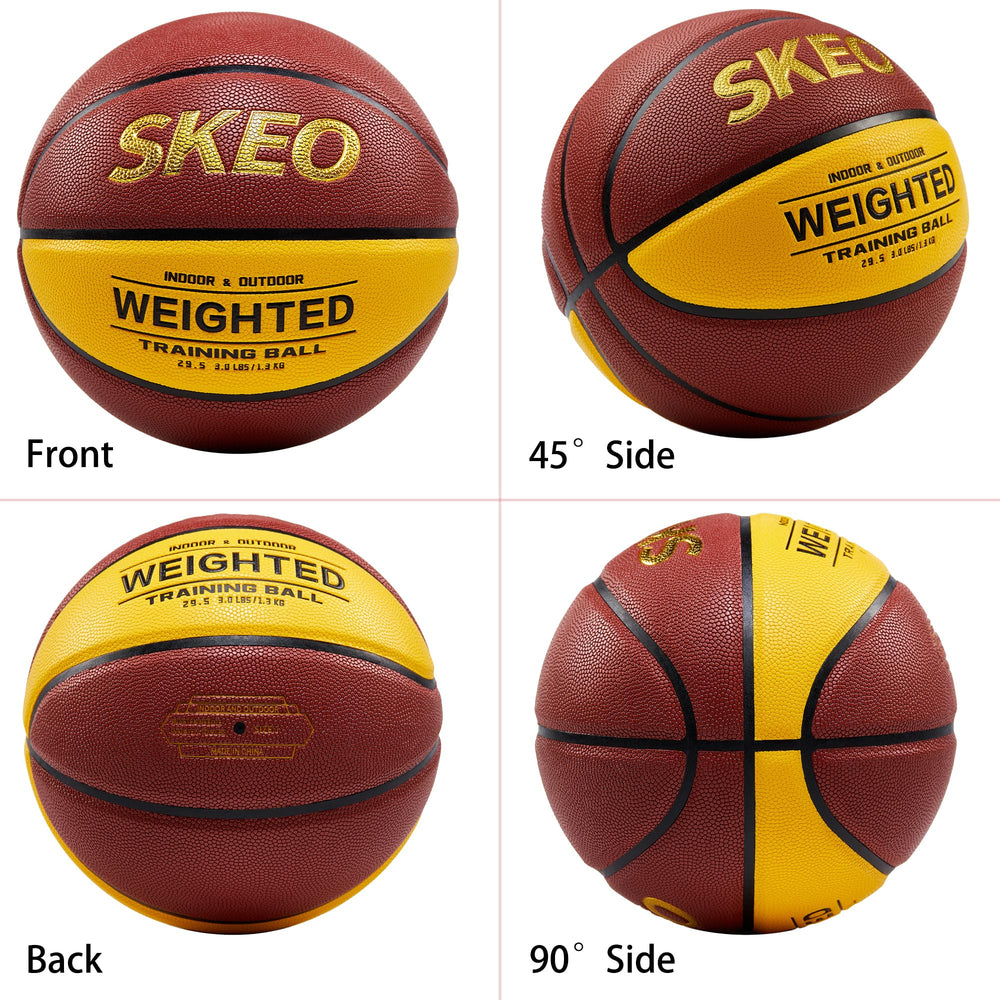 SKEO packaged basketball in box showing included single ball and condition