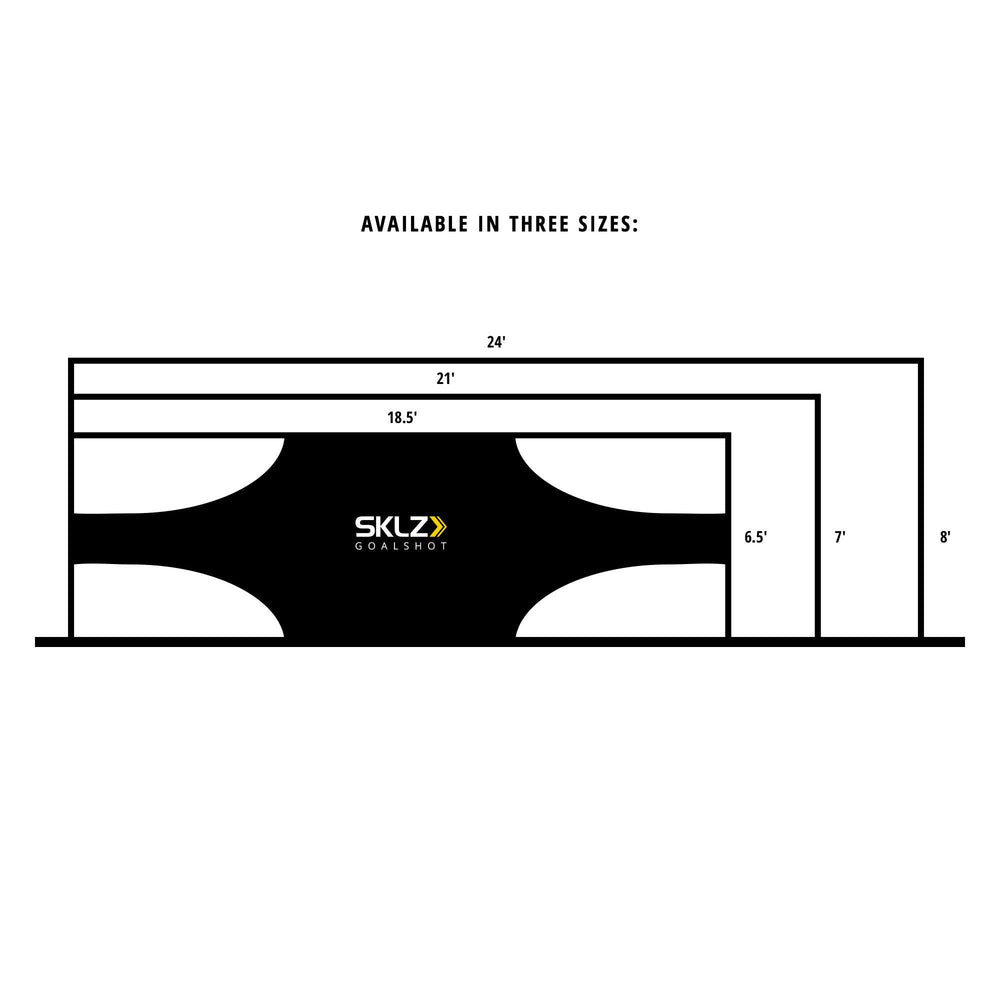 SKLZ Goalshot folded in carry bag showing portability between practices