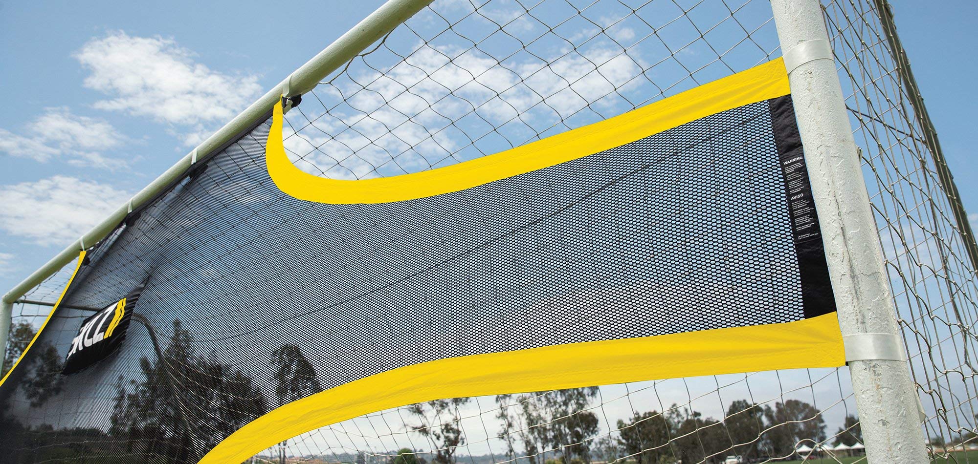 SKLZ Goalshot installed on turf illustrating quick setup and secure fit