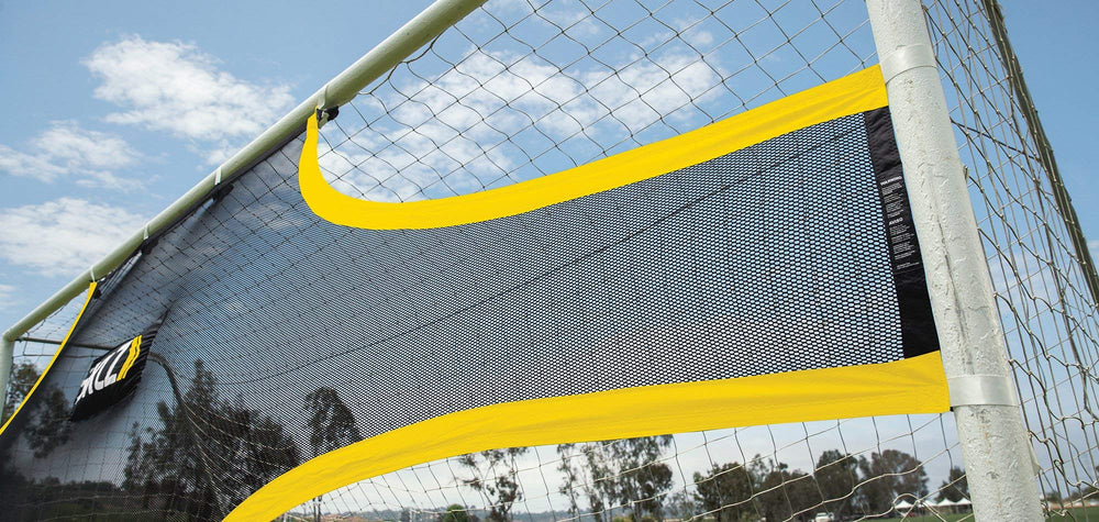 SKLZ Goalshot installed on turf illustrating quick setup and secure fit