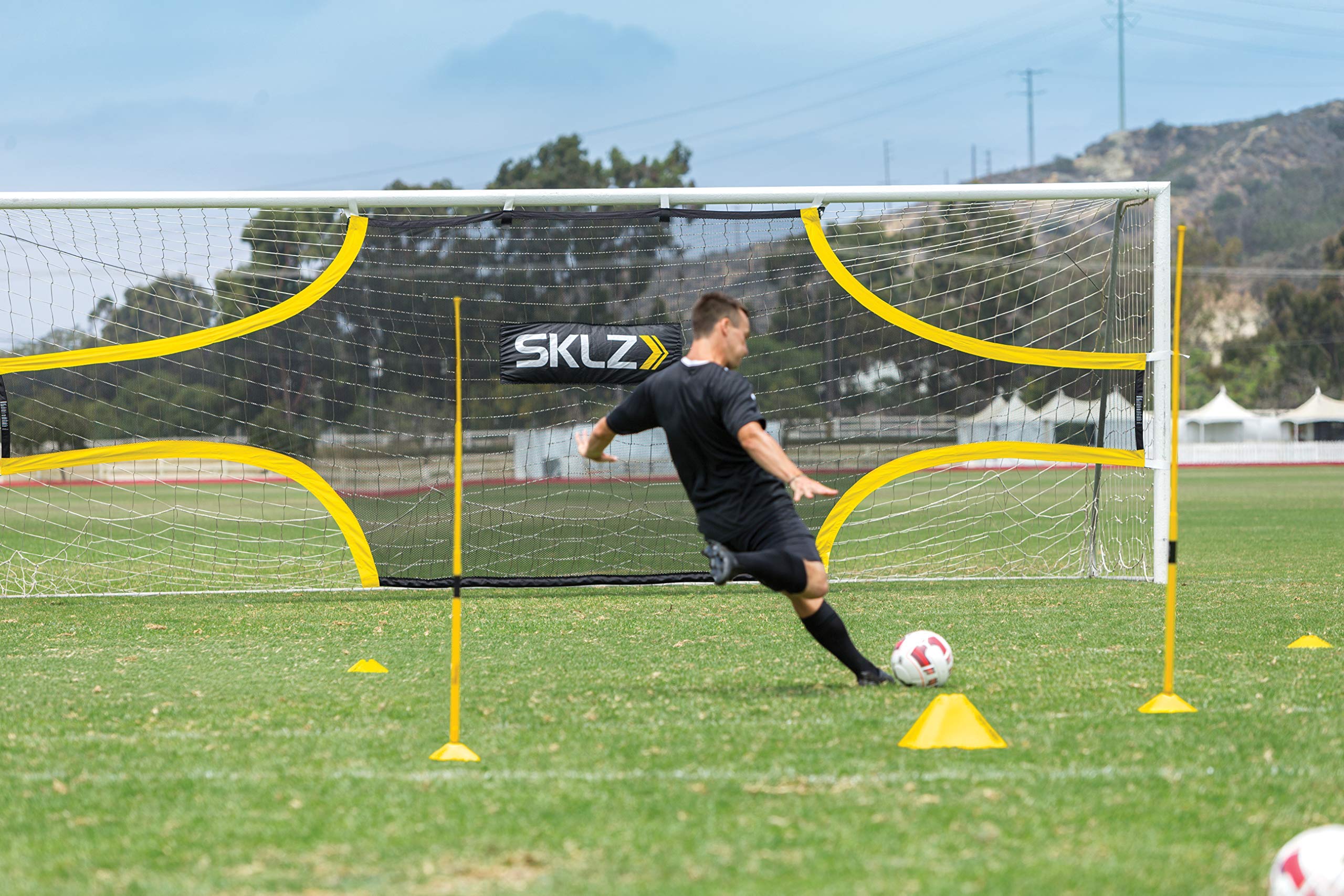 SKLZ group of players using Goalshot during team drill showing practical training use