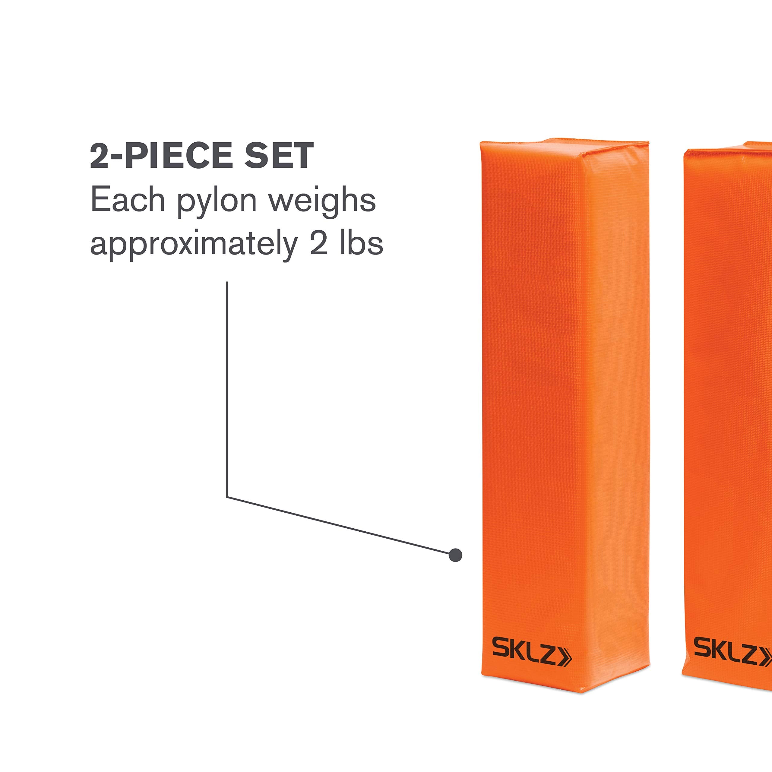 SKLZ pylon weighted base closeup demonstrating stability and stay‑upright benefit