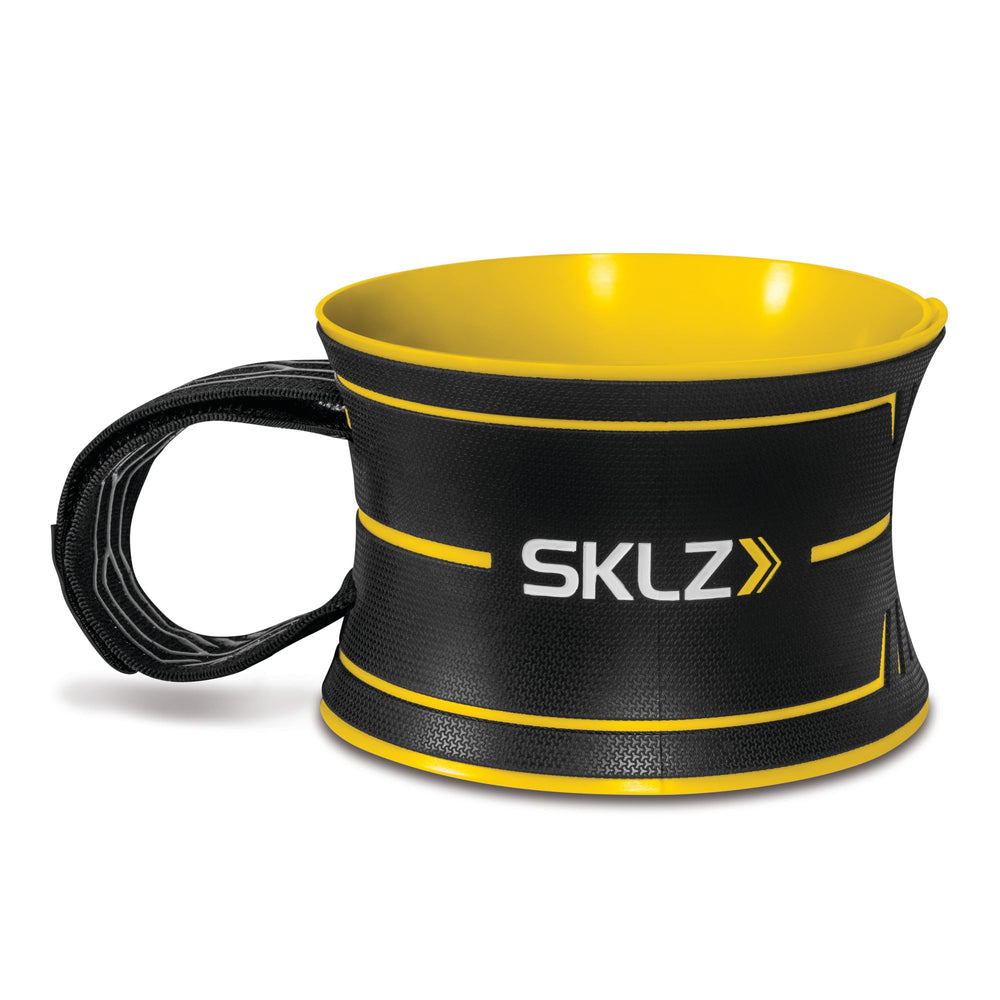 SKLZ front view showing trainer and discs for realistic bunker practice benefit