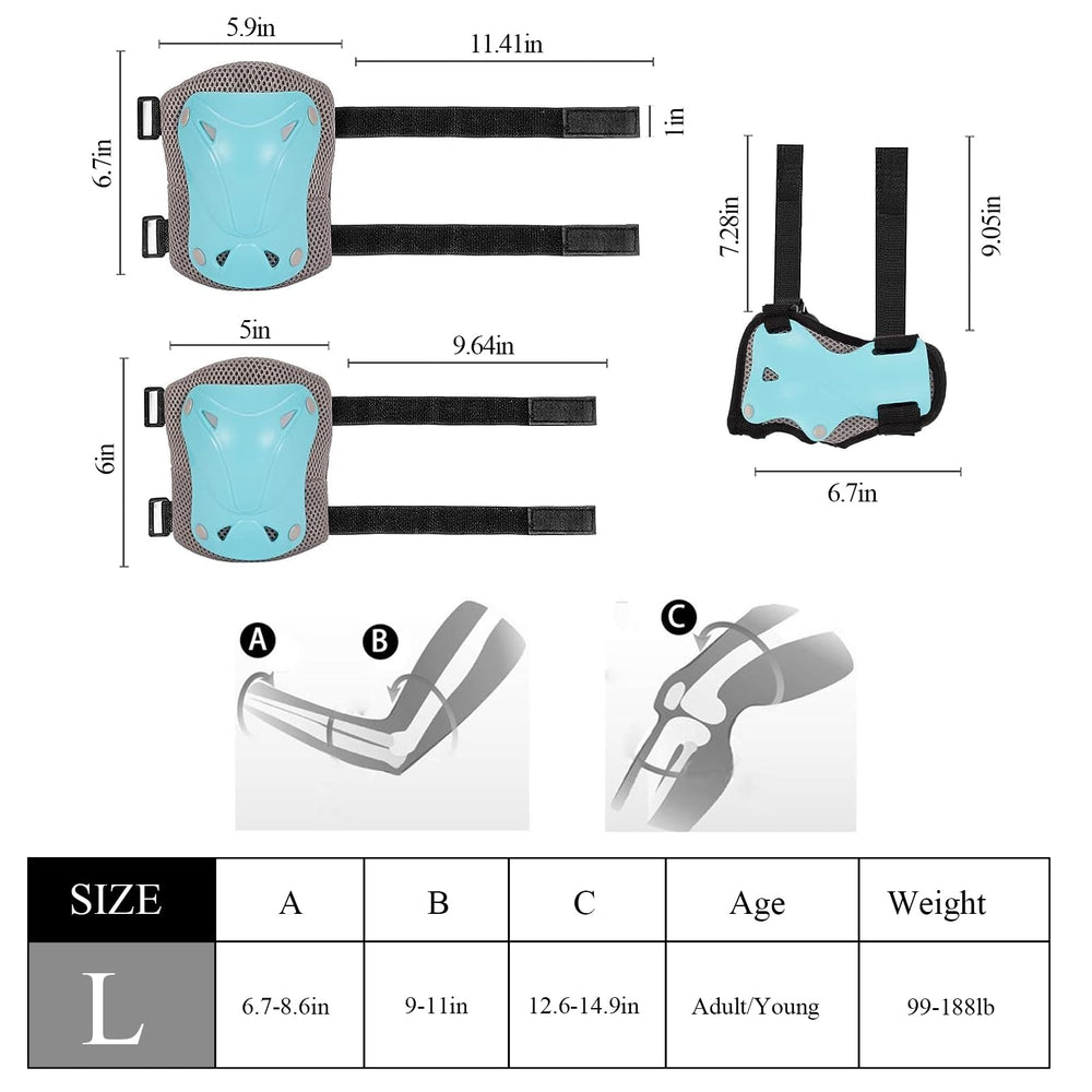 SKT HP knee pad close-up showing PP shell and 9mm EVA cushioning benefit