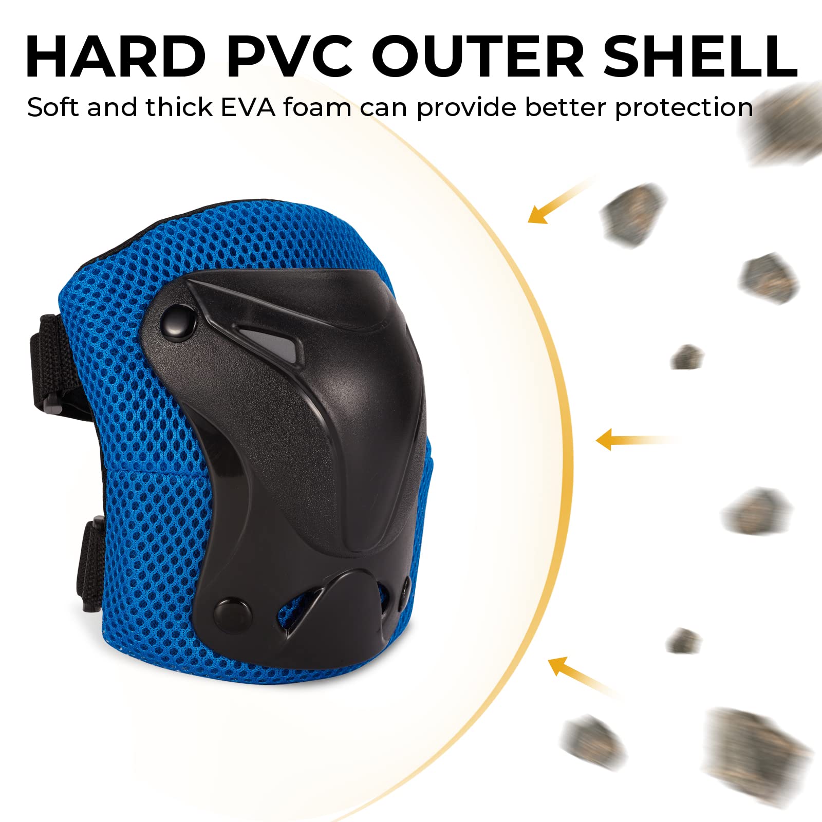 SKT HP wrist guard palm support showing reinforced protection benefit