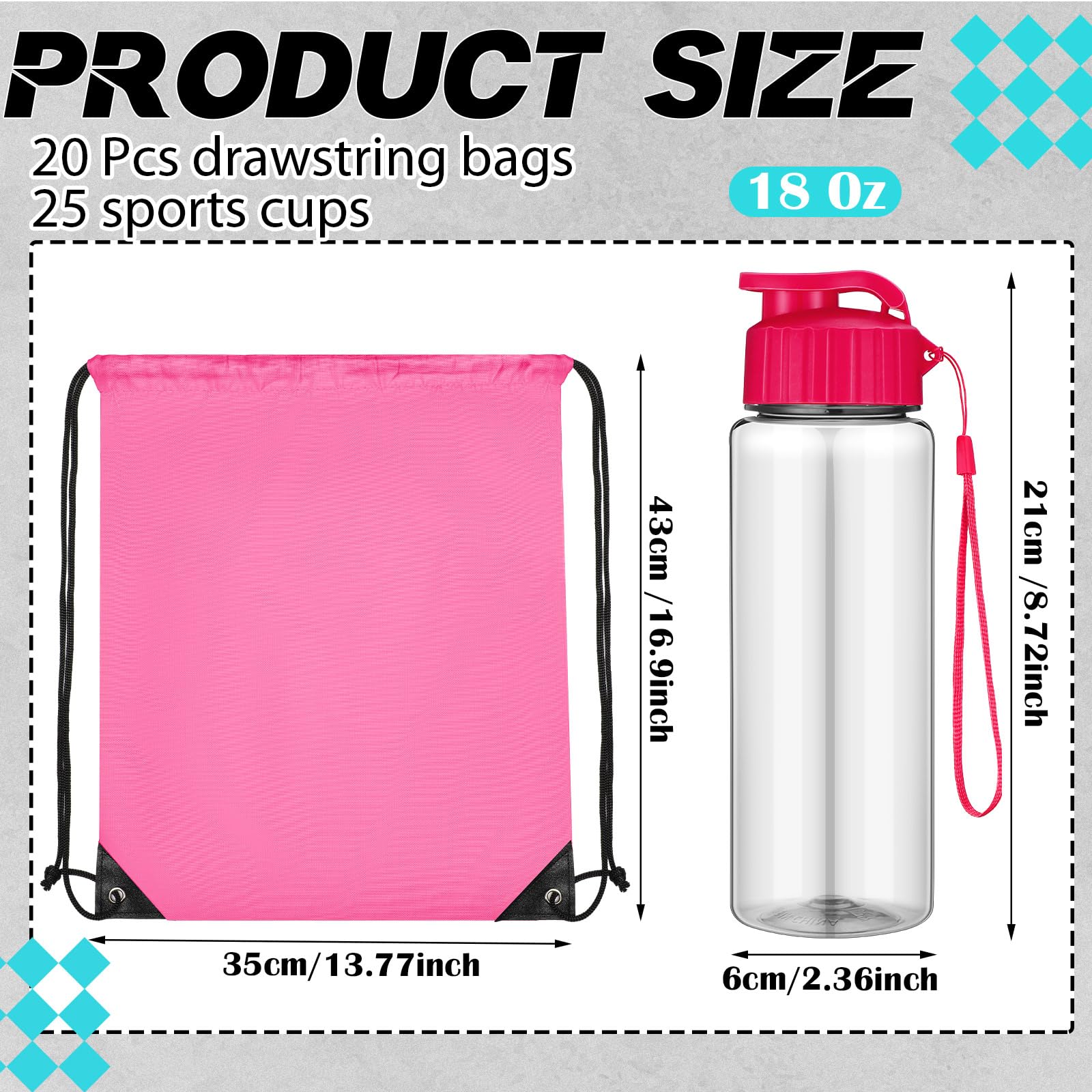 Skybooly drawstring backpack front view highlighting sturdy 210D fabric and carry convenience