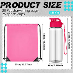 Skybooly drawstring backpack front view highlighting sturdy 210D fabric and carry convenience