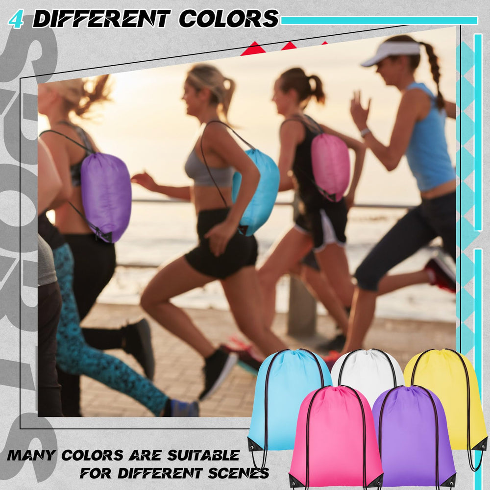 Skybooly drawstring backpack front view showing sturdy 210D fabric benefit