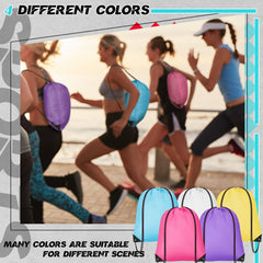 Skybooly drawstring backpack front view showing sturdy 210D fabric benefit