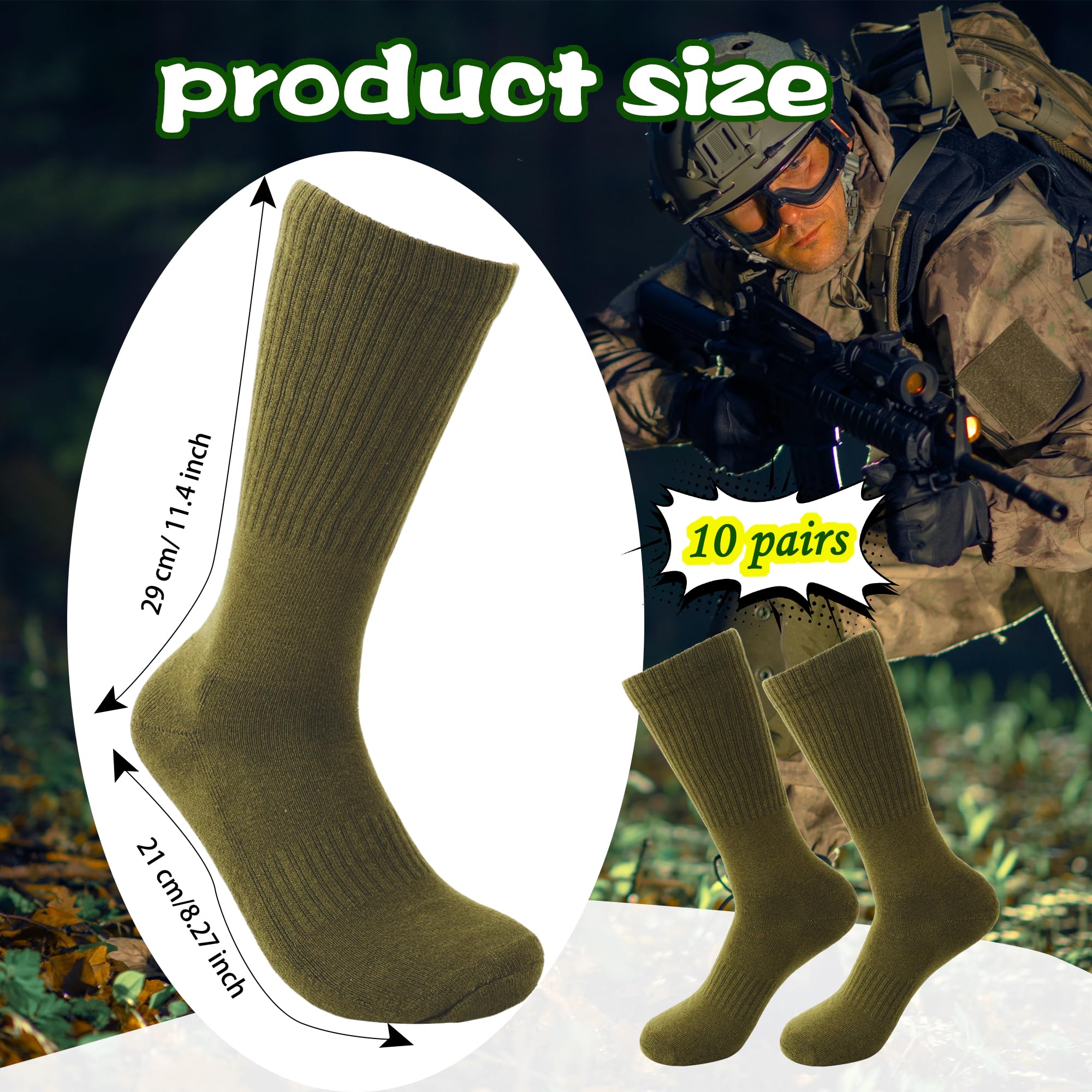 Skyebed sock worn inside a combat boot demonstrating cushioned comfort during use