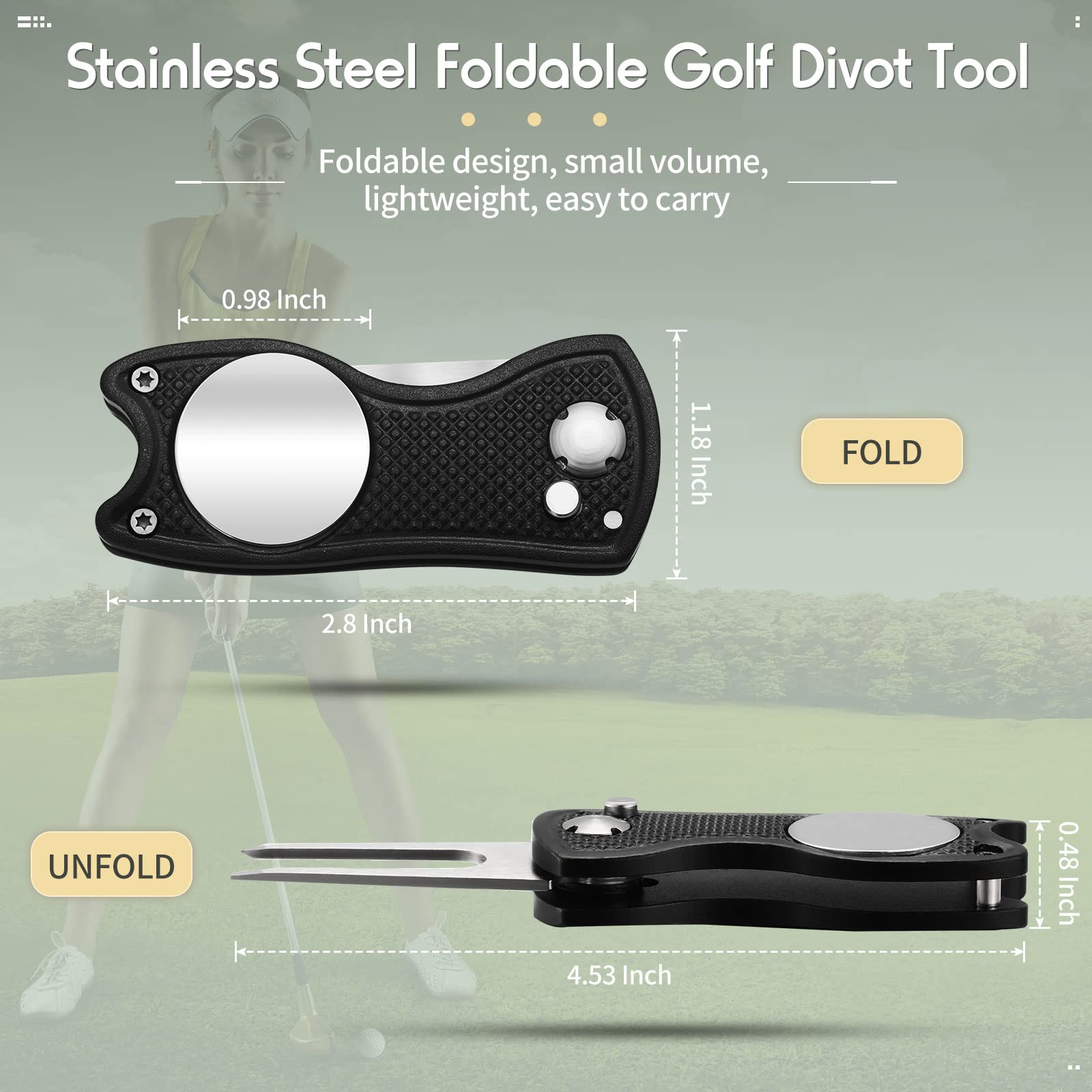 Skylety close-up folded detail highlighting durable metal finish and safe carry benefit