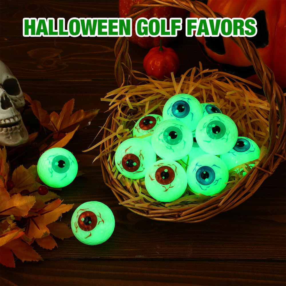 Skylety glowing golf ball in dark demonstrating visibility for night play benefit