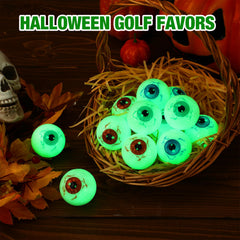 Skylety glowing golf ball in dark demonstrating visibility for night play benefit
