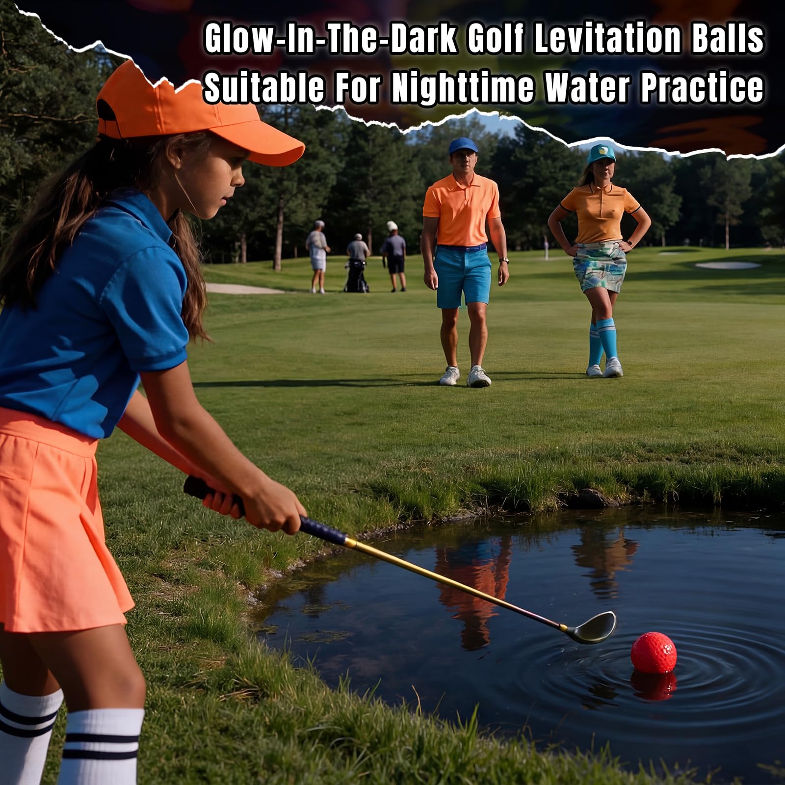 Skylety ball held in hand to show 1.68 inch standard size and realistic practice feel