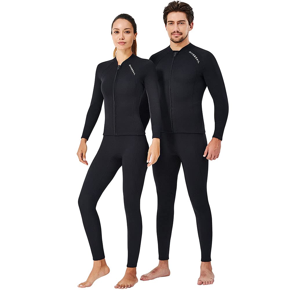 Skyone wetsuit top on beach at sunset showing versatile use for water sports