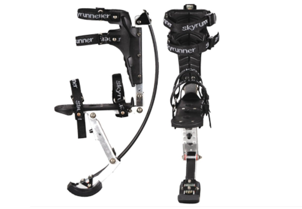 Skyrunner front view showing frame and straps for secure fit and stability
