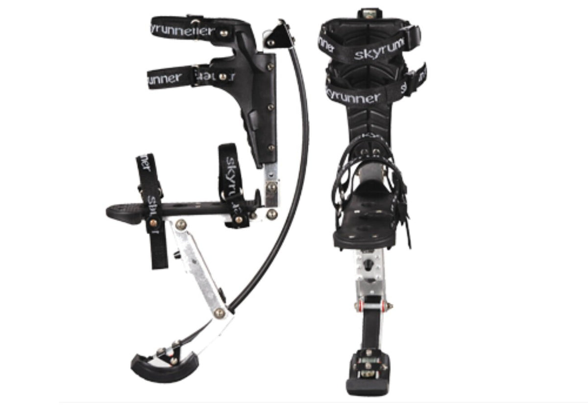 Skyrunner front view showing frame and straps for secure fit and stability