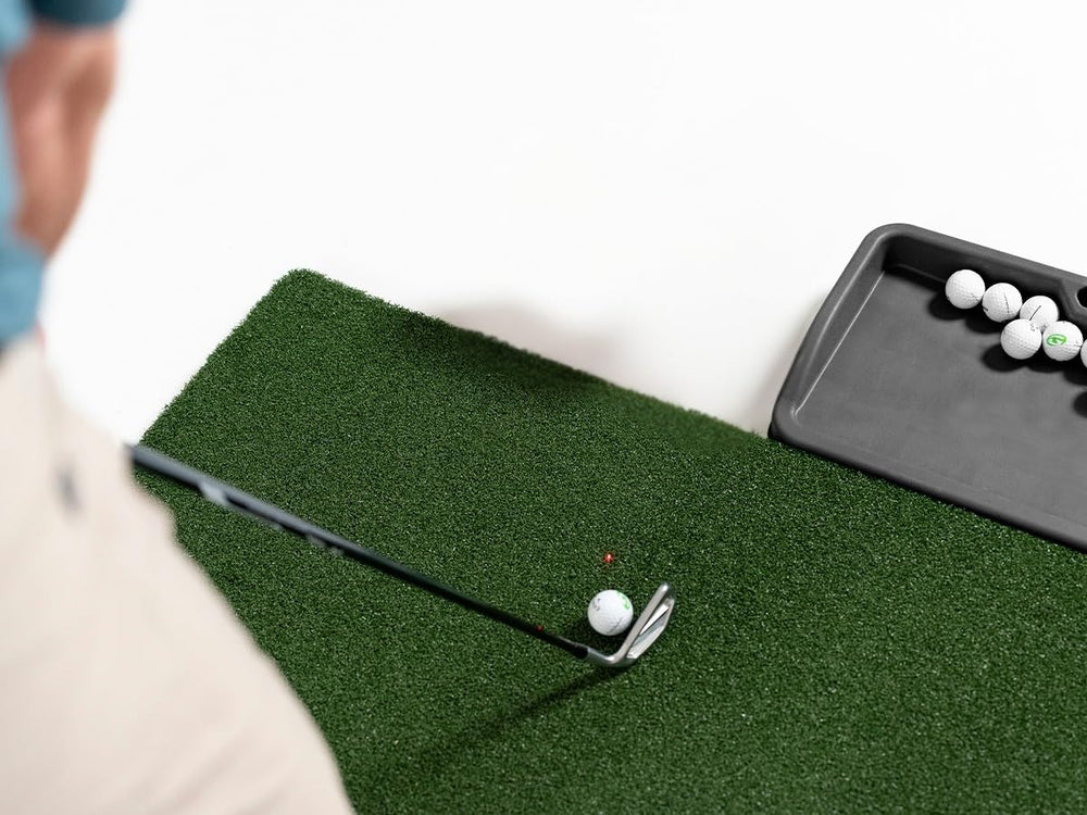 SkyTrak close-up of molded rubber texture demonstrating durable construction