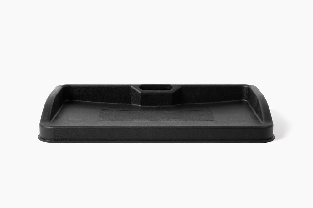 SkyTrak molded rubber label detail highlighting commercial-grade build