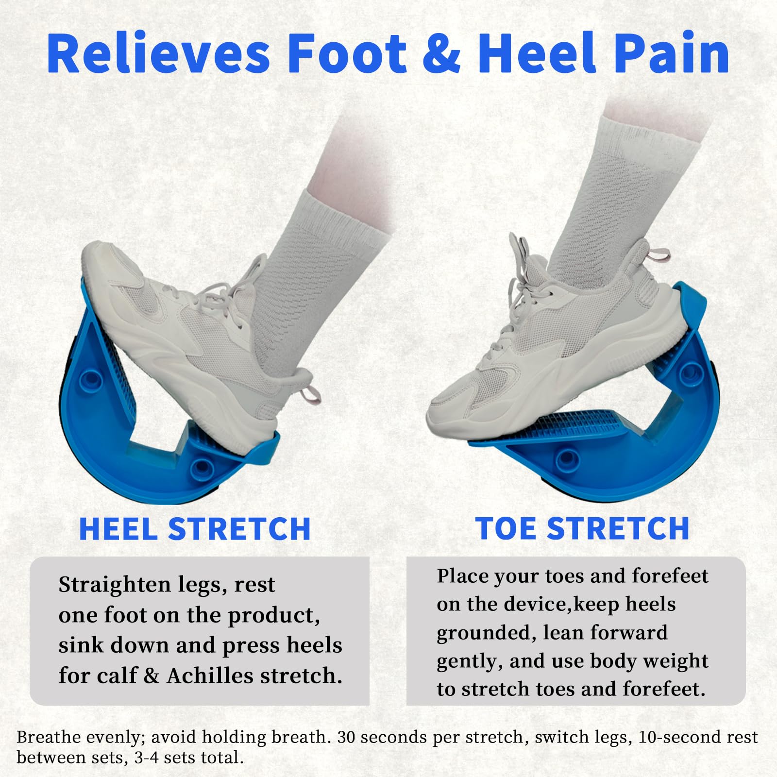 Sleteranpe seated foot stretch demonstration easing plantar fascia tension