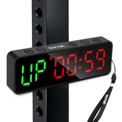SLEVIO TIMER front display showing bright LED digits for clear timing