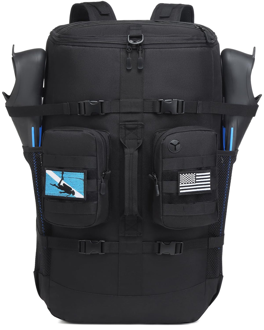 SLINRKE front view showing large-capacity storage and organized pockets