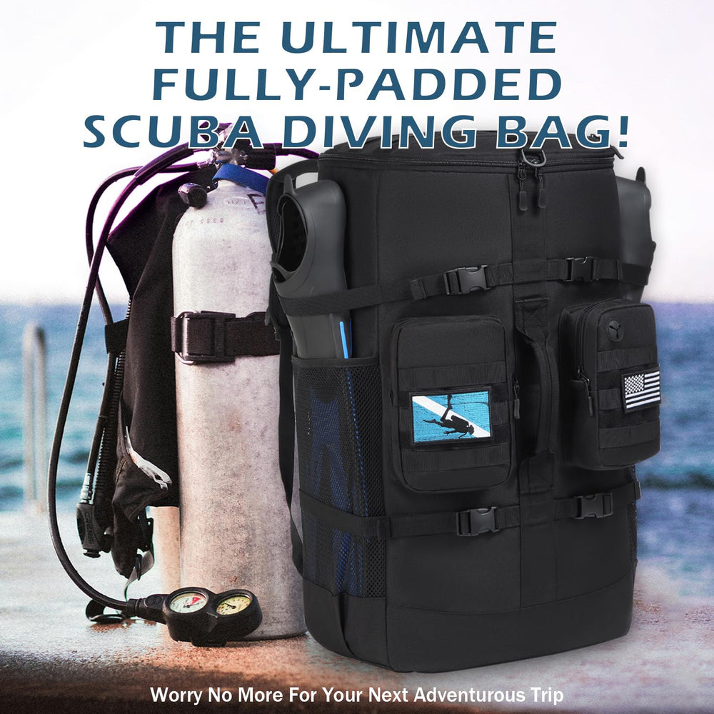 SLINRKE in use at beach showing dive gear packed and ready