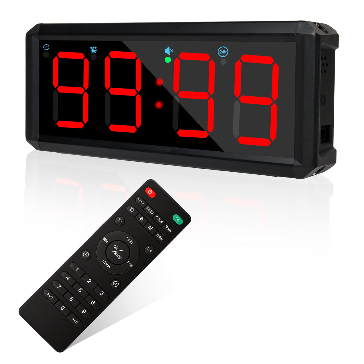 SMAHEAT front display showing time and presets for quick readability