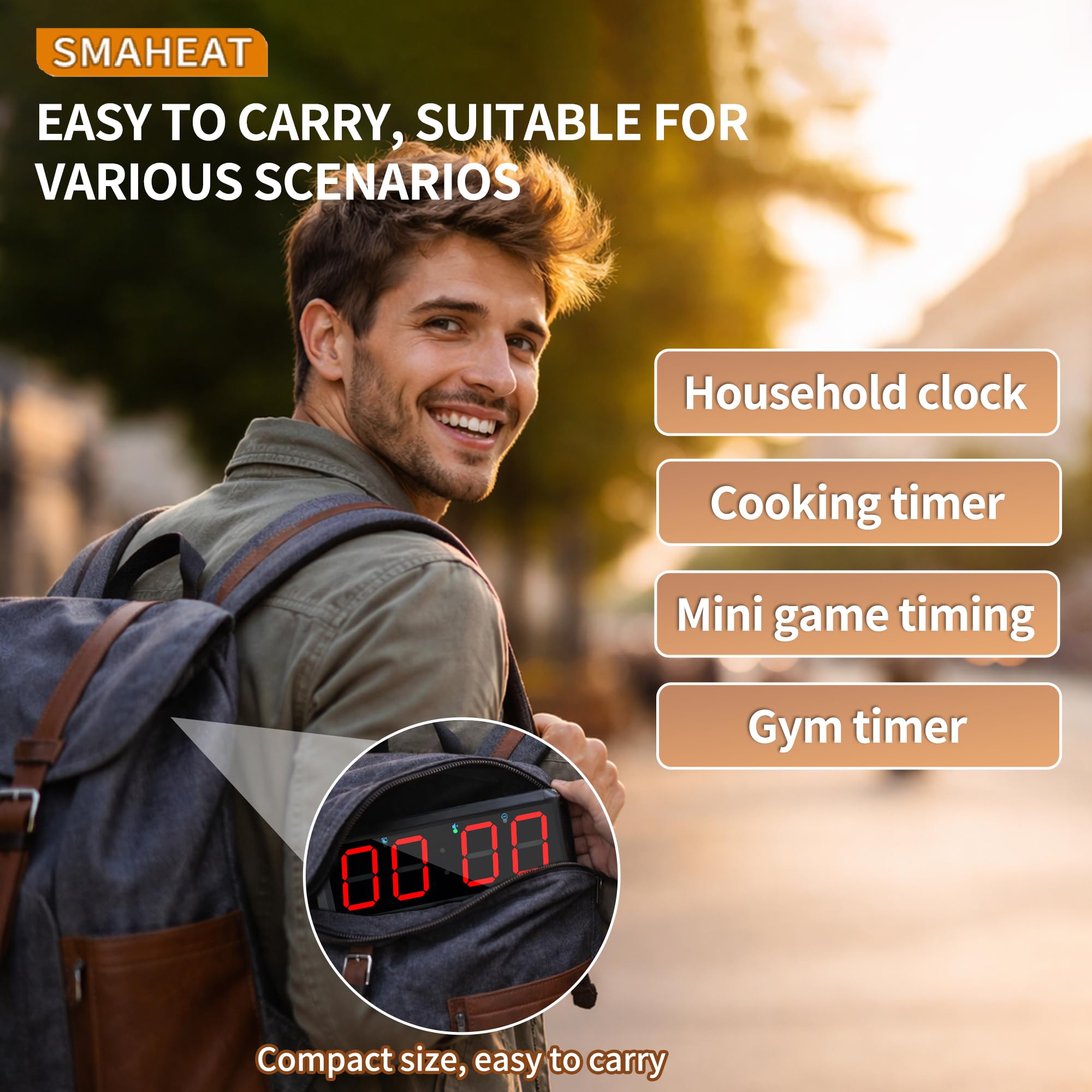 SMAHEAT in packaging with specs for unboxing and setup convenience