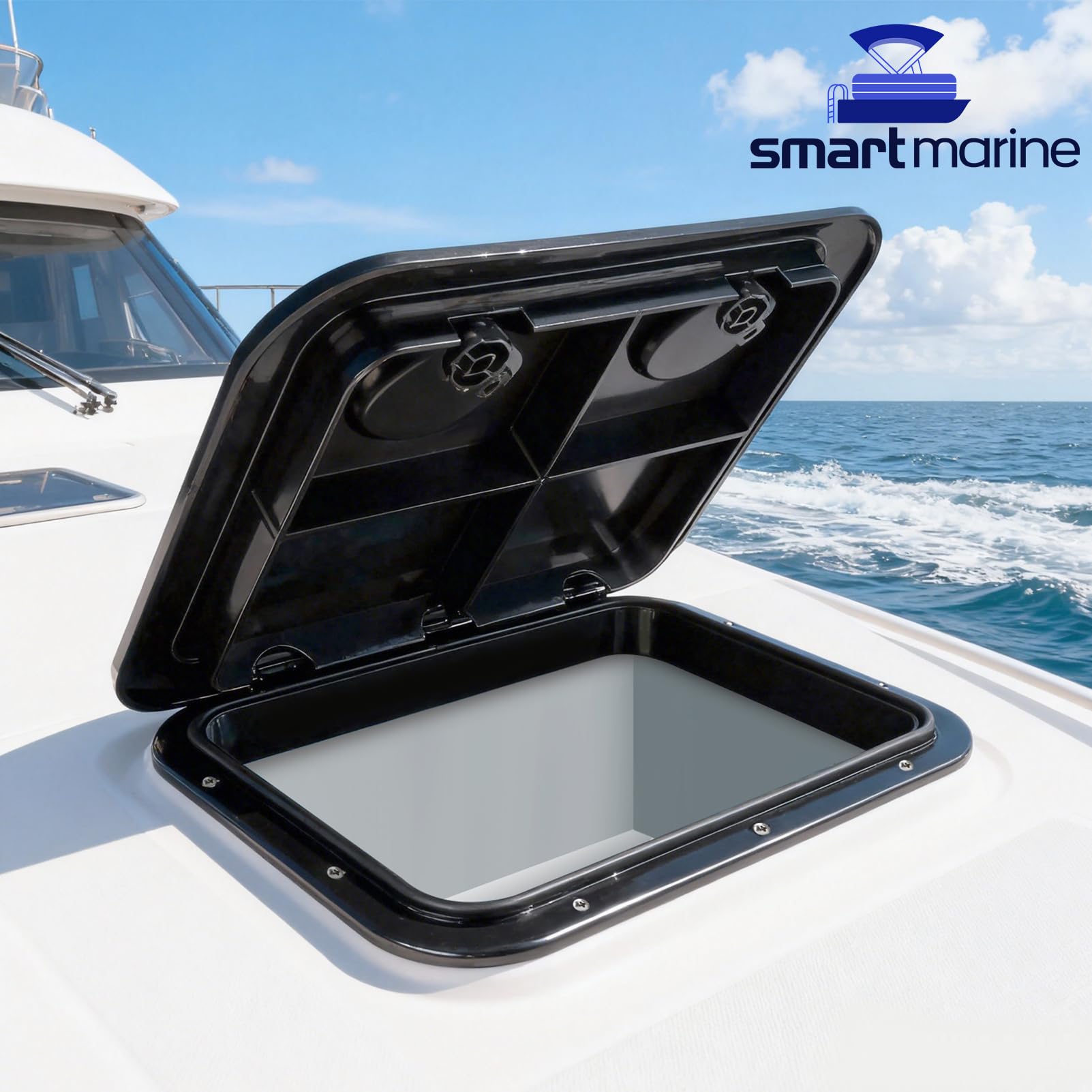 Smart Marine side profile showing flange overlap for weather protection