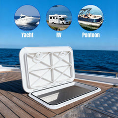 Smart Marine closeup of recessed handles providing secure, non‑intrusive grip