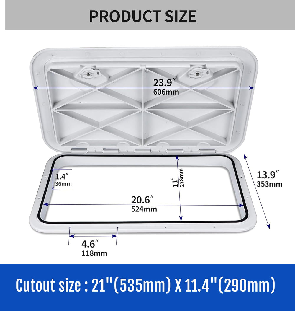 Smart Marine detail of rubber seal strip for weatherproof compartment protection