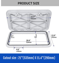 Smart Marine detail of rubber seal strip for weatherproof compartment protection