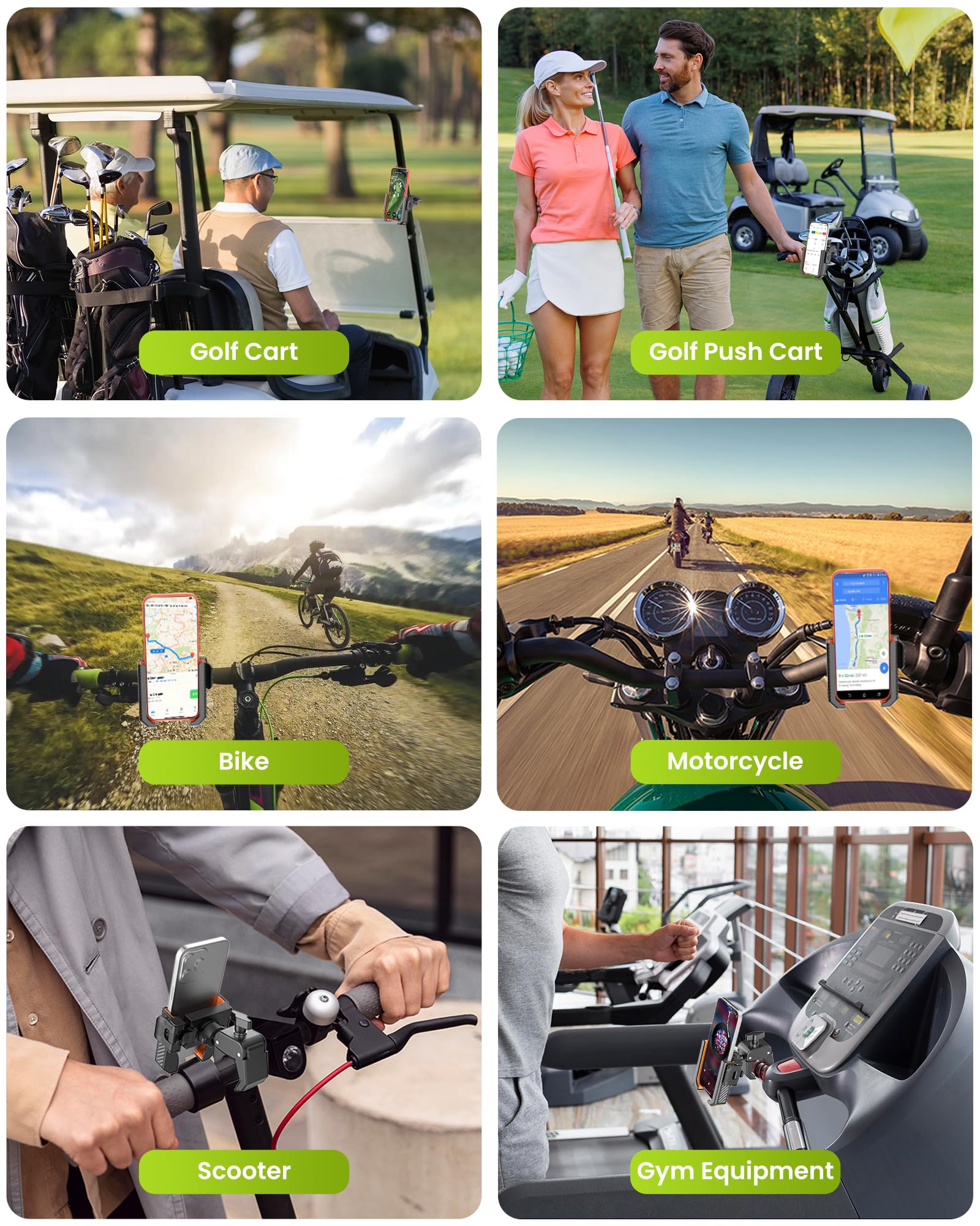 Smerkod mounted on bike handlebar lifestyle for versatile on-the-go use