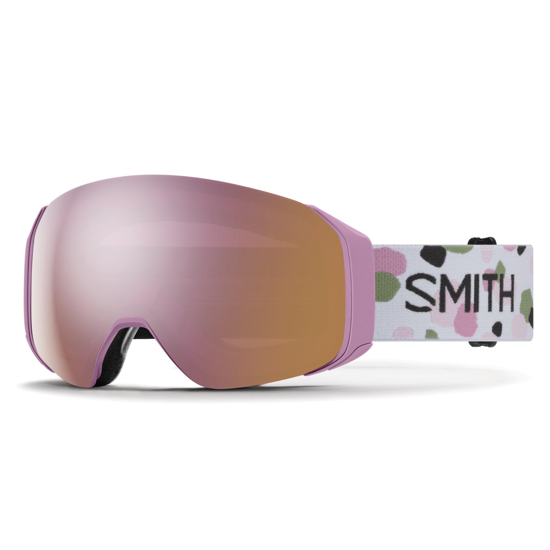 SMITH front view of 4D MAG S Proper Pink showing frame and wide field of view benefit