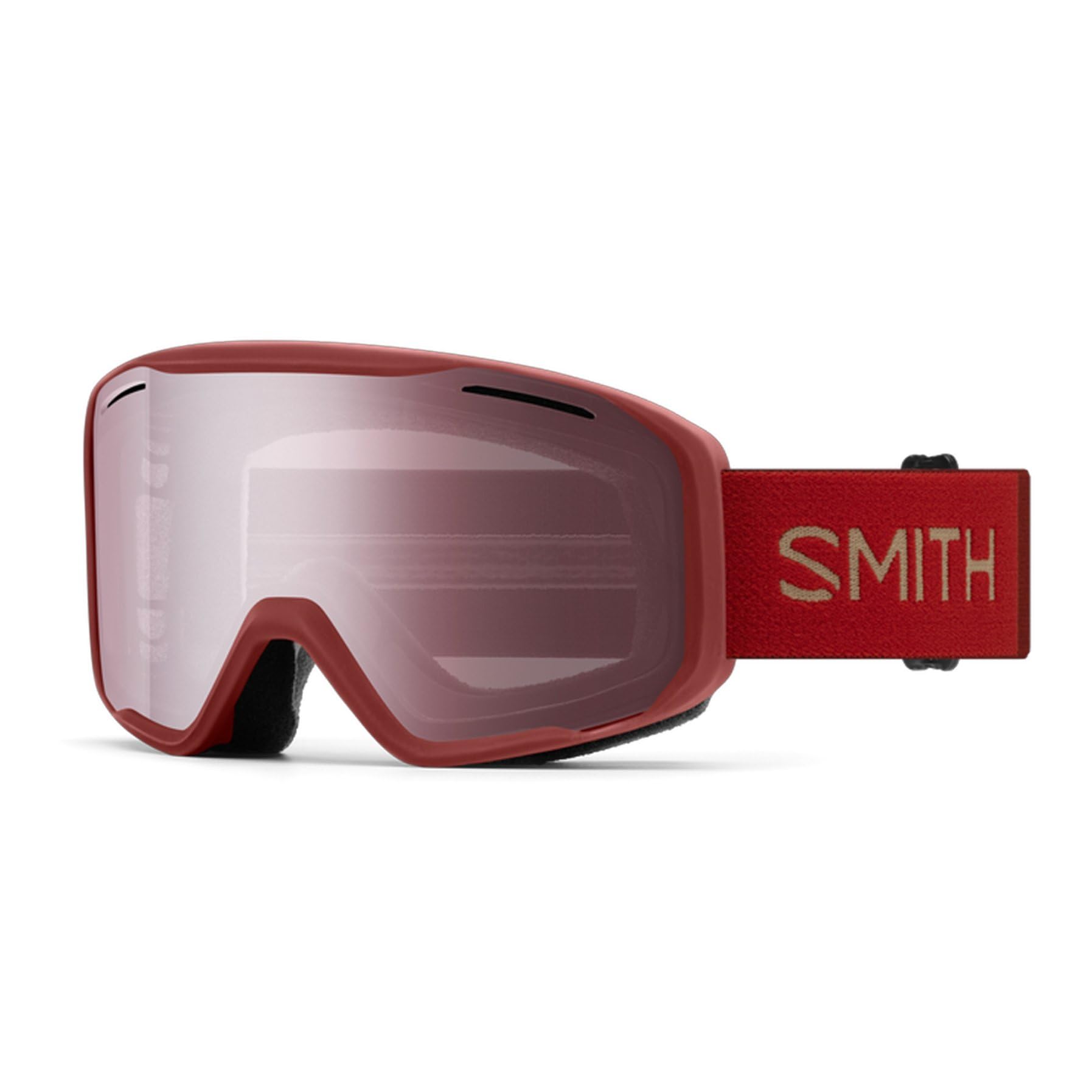 SMITH Blazer front view in Ironwood showing wide field of view and comfort