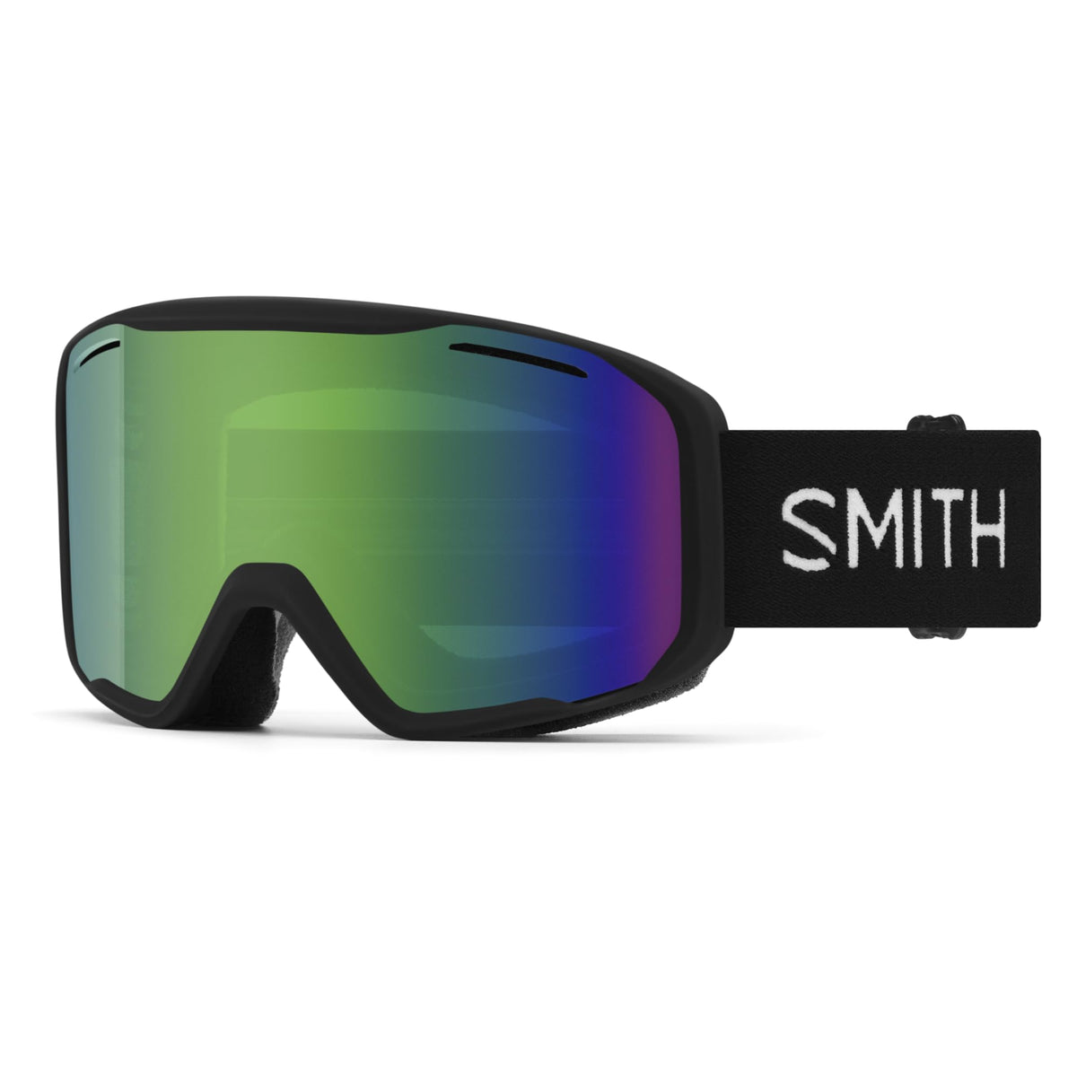 SMITH Blazer front view showing wide field of vision and sleek black frame benefit improved sight