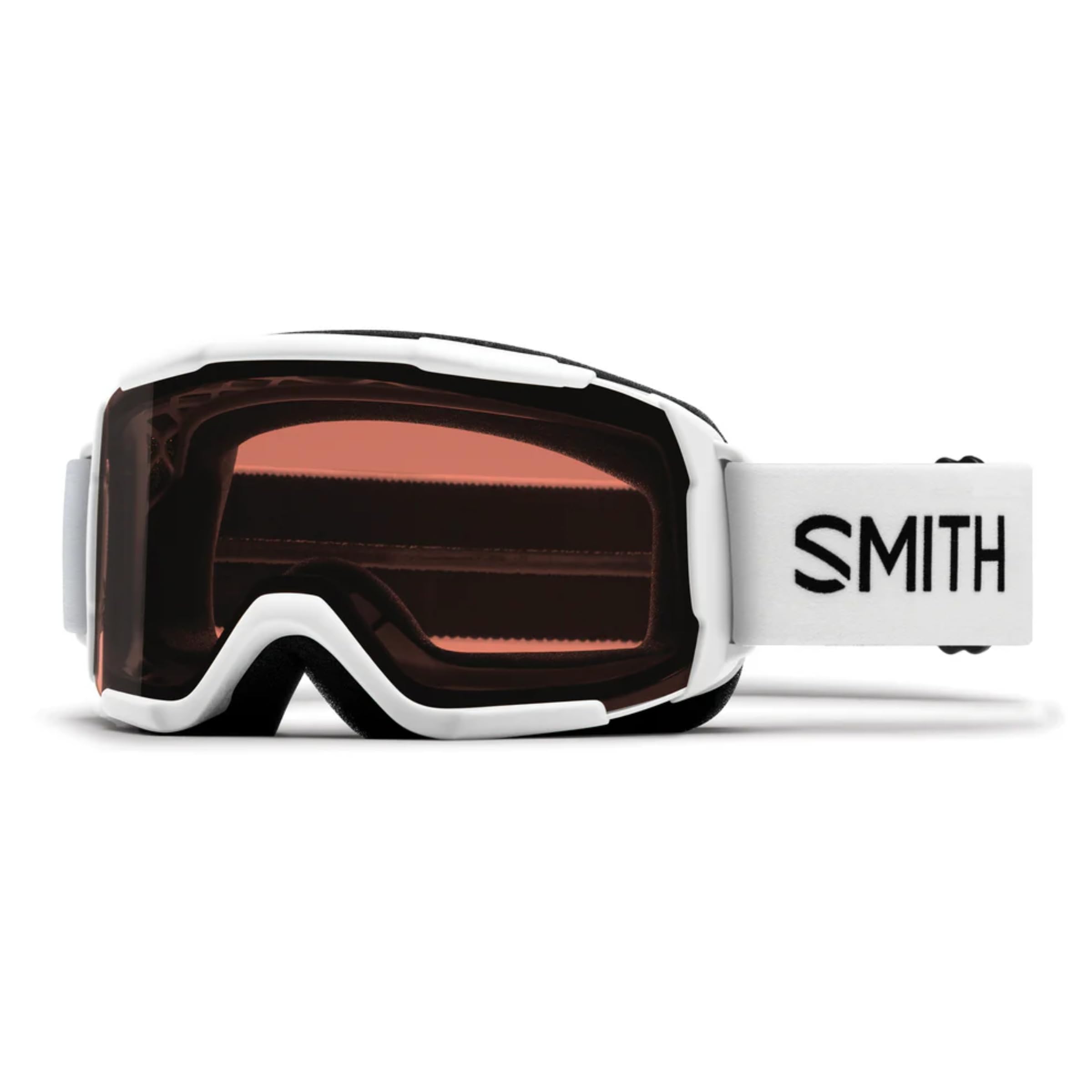 SMITH Daredevil Youth goggles front view in white showing wide field of vision and comfort