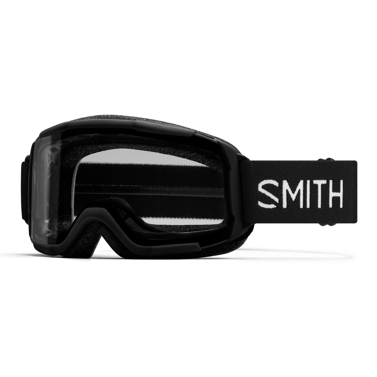 SMITH Daredevil youth goggles front view showing wide field of vision and black frame benefit