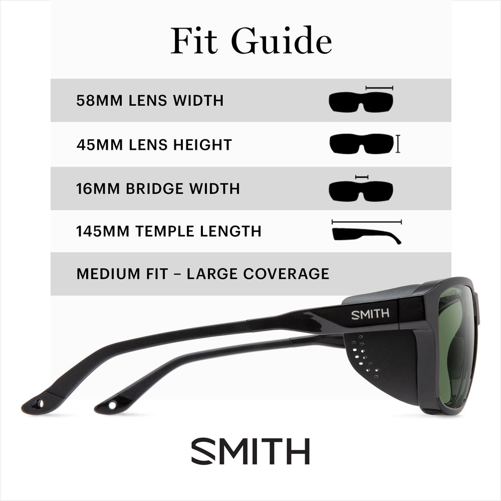 SMITH Embark lens detail highlighting ChromaPop polarized mirror for enhanced contrast