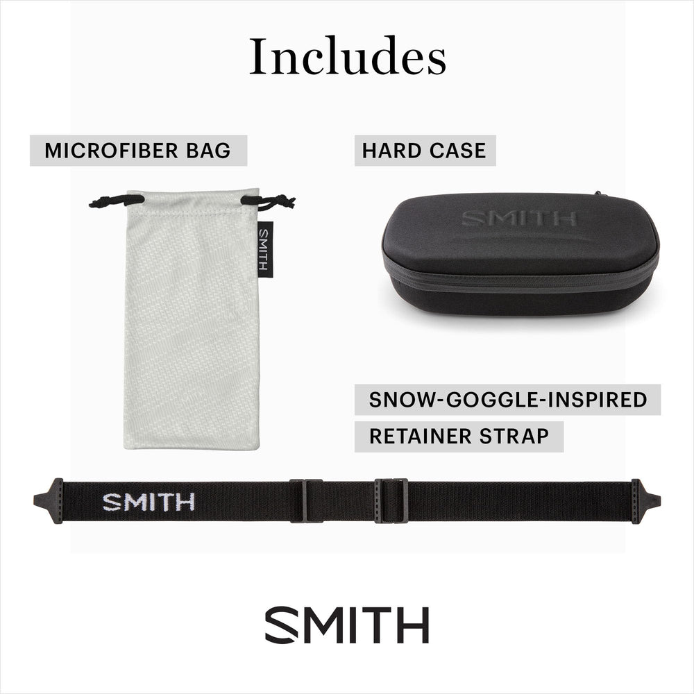 SMITH Embark beside a ruler showing frame scale and lightweight sizing for travel