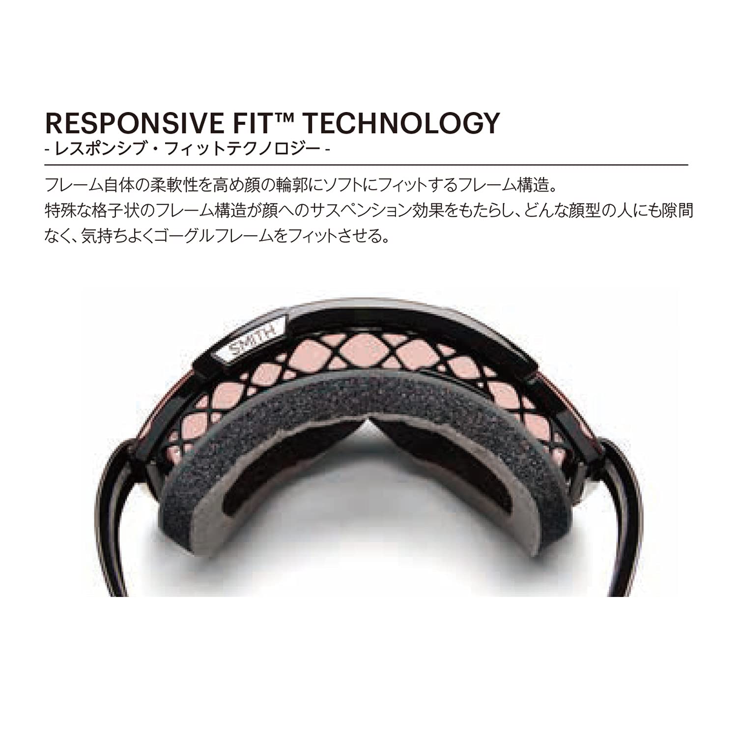 SMITH Frontier elastic strap with SMITH branding providing secure, adjustable hold