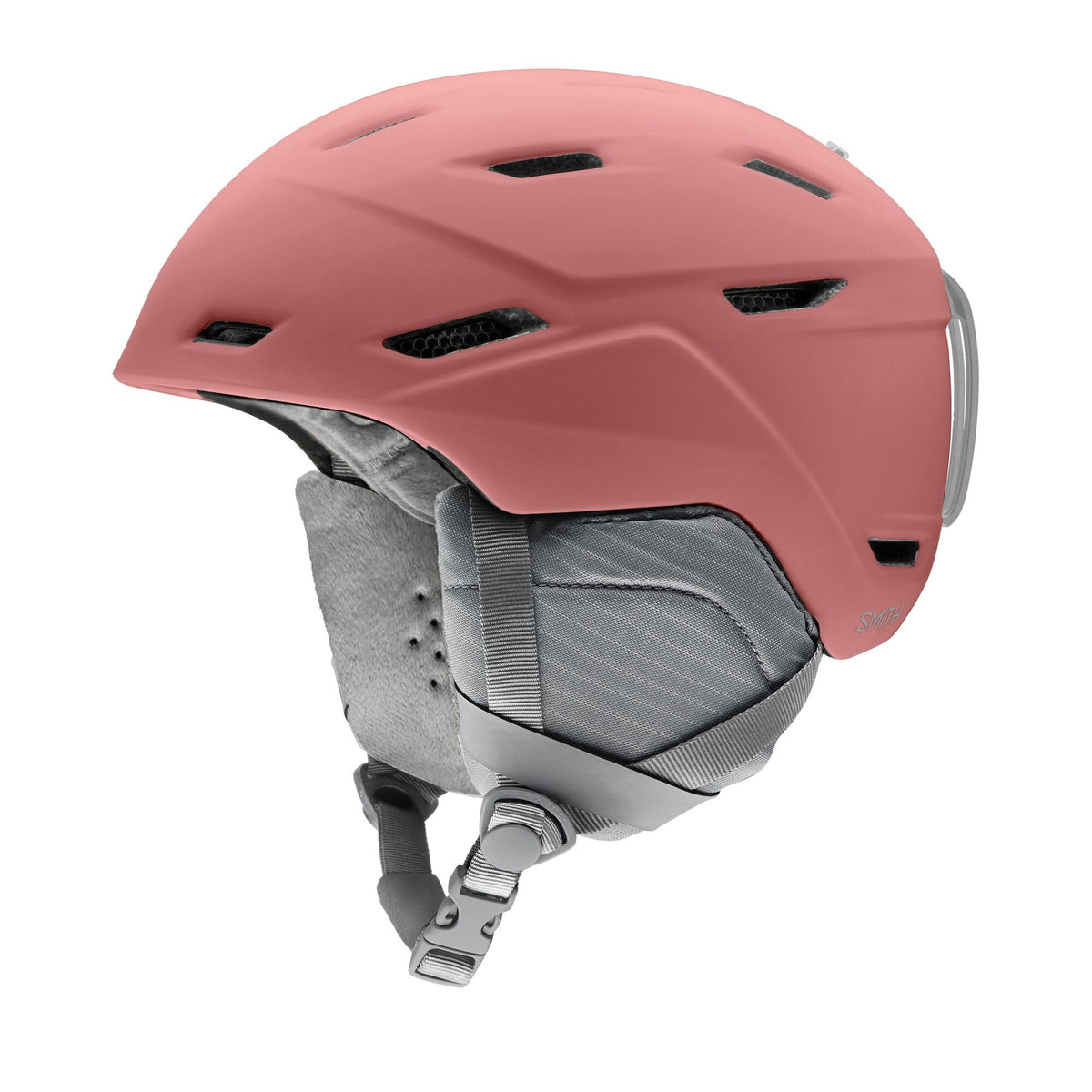 SMITH Mirage helmet front view in matte chalk rose showing fit and style benefit