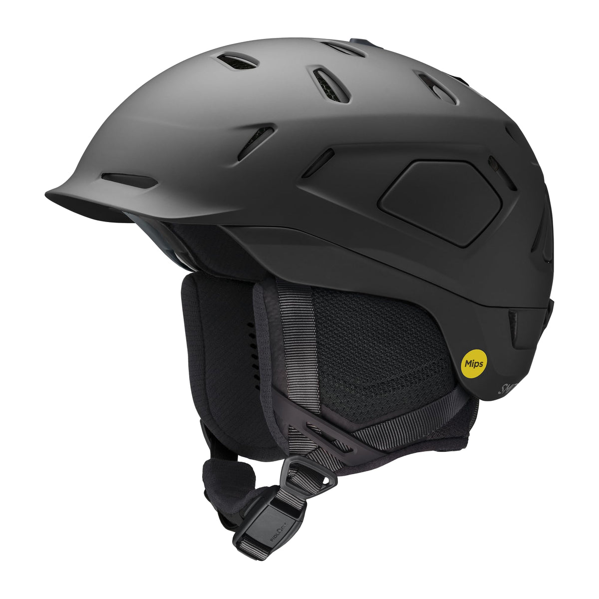 SMITH Nexus helmet matte black front view showing sleek low-profile protection