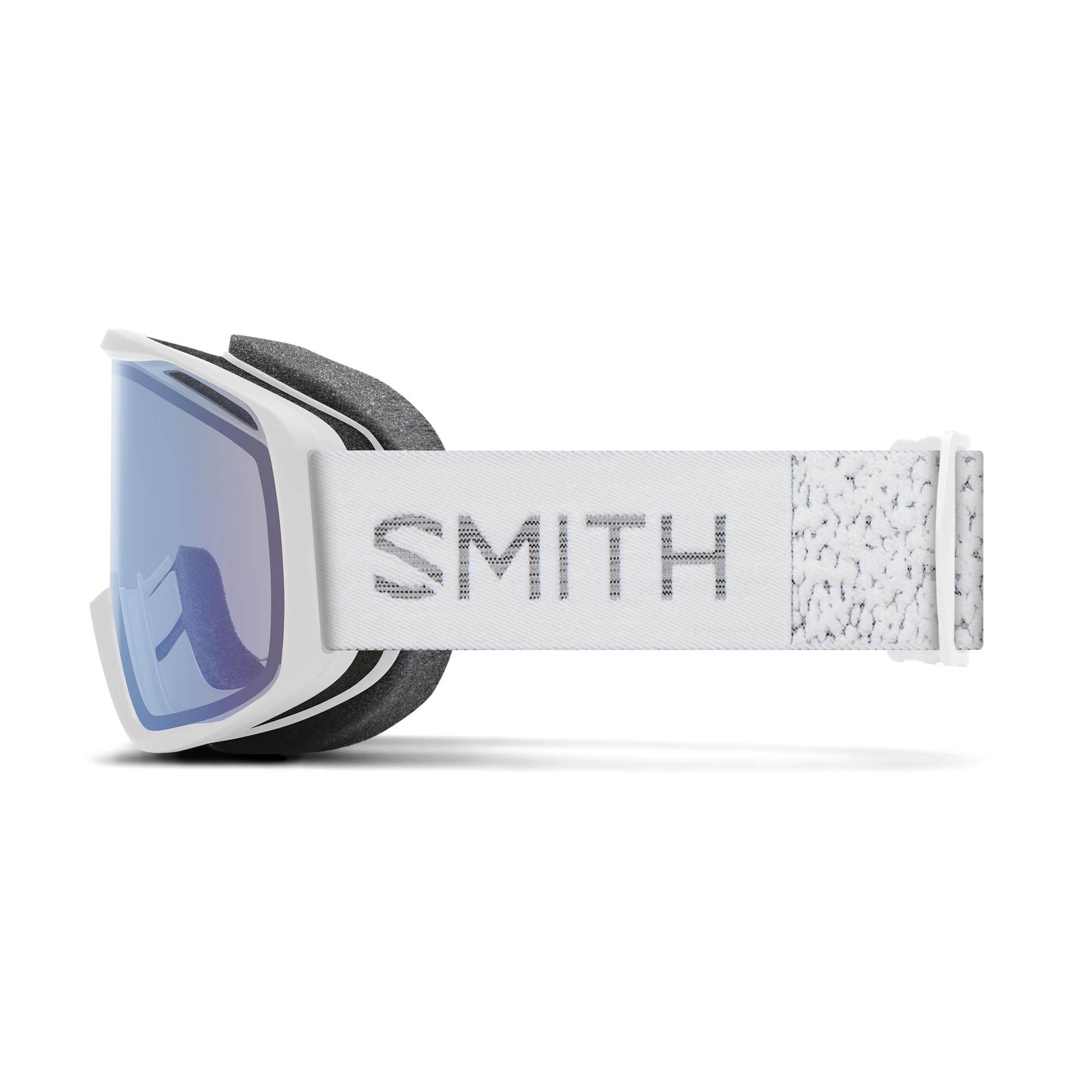 SMITH Rally close-up of blue Sensor mirror lens delivering glare reduction benefit