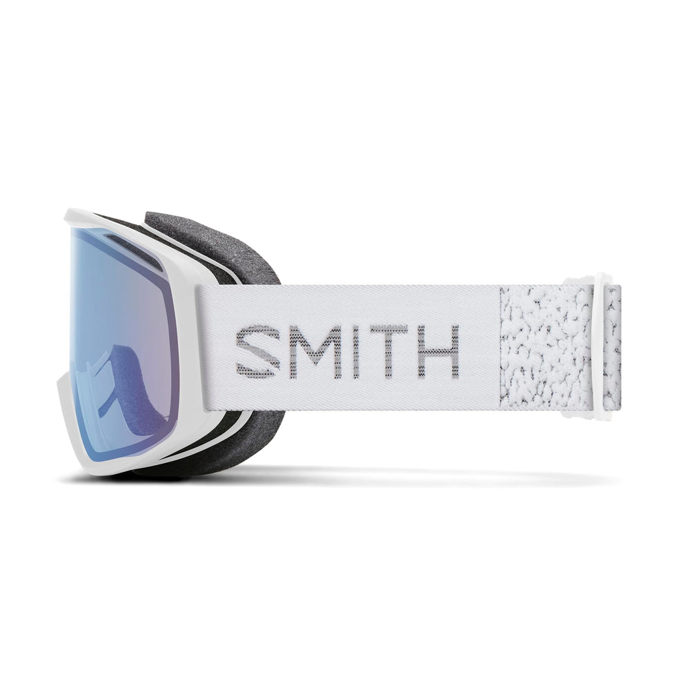 SMITH Rally close-up of blue Sensor mirror lens delivering glare reduction benefit