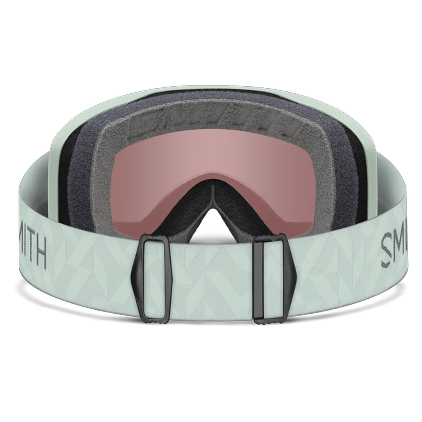 Side profile of SMITH Rally showing ultra-wide silicone-backed strap for secure fit