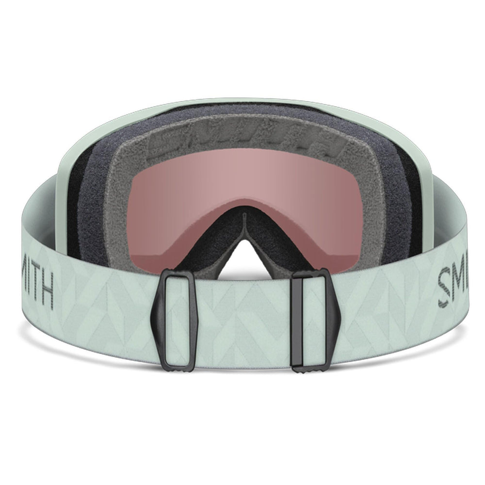 Side profile of SMITH Rally showing ultra-wide silicone-backed strap for secure fit